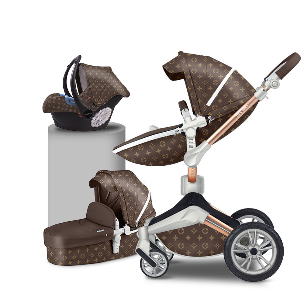Free Shipping 2021 China Hot Mom Manufacturer Eco-friendly Folding Baby Stroller Aluminum Alloy Carr