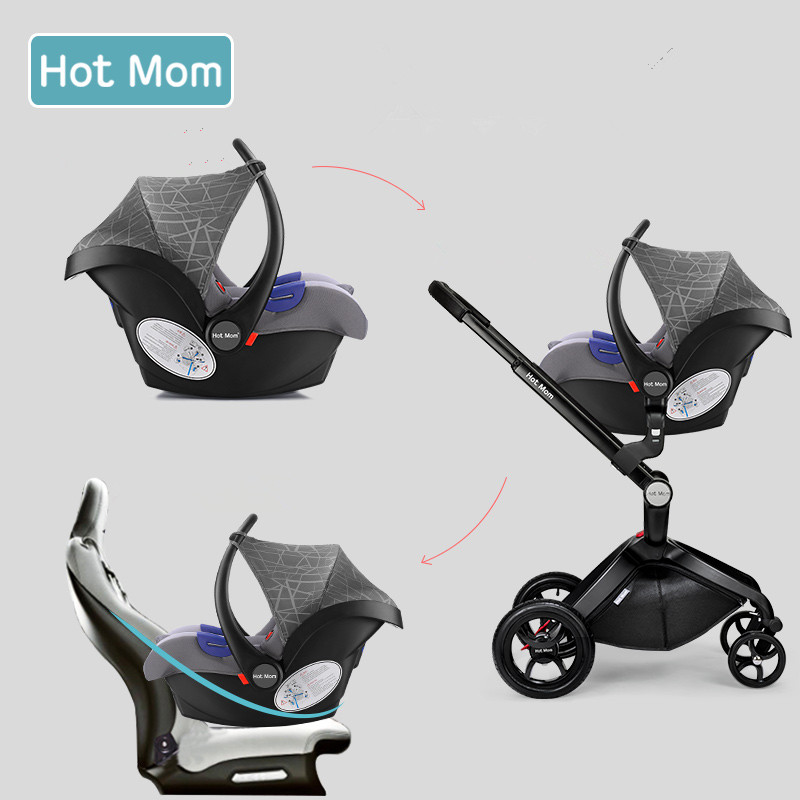 Free Shipping 2021 China Hot Mom Manufacturer Eco-friendly Folding Baby Stroller Aluminum Alloy Carr