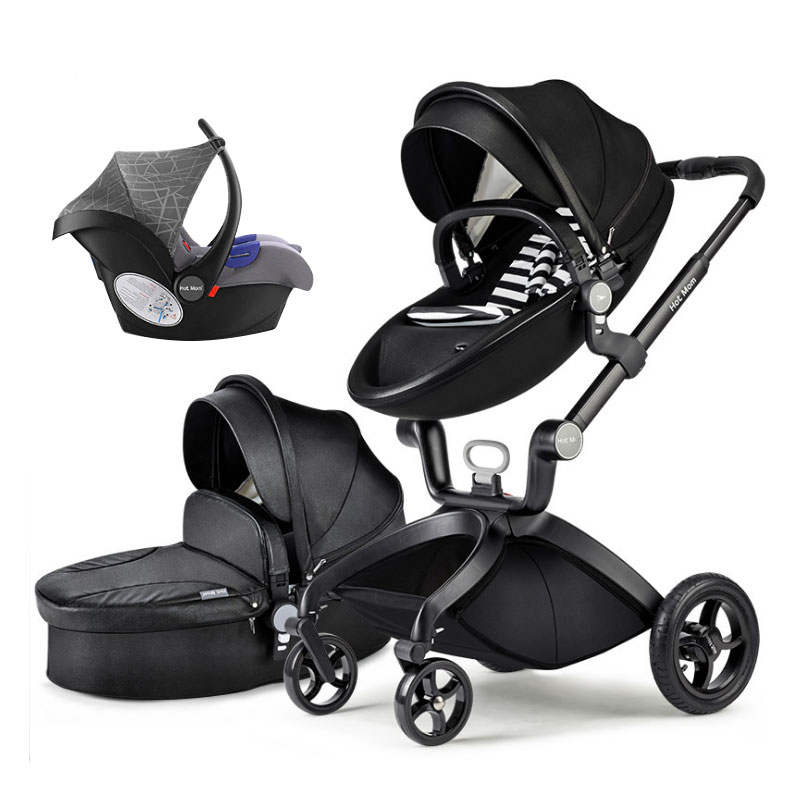 High fashion multifunction high landscape foldable new hot mom 3 in 1 luxury baby stroller for baby
