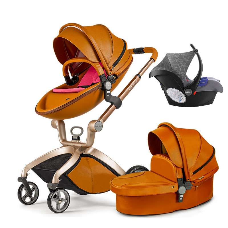 High fashion multifunction high landscape foldable new hot mom 3 in 1 luxury baby stroller for baby
