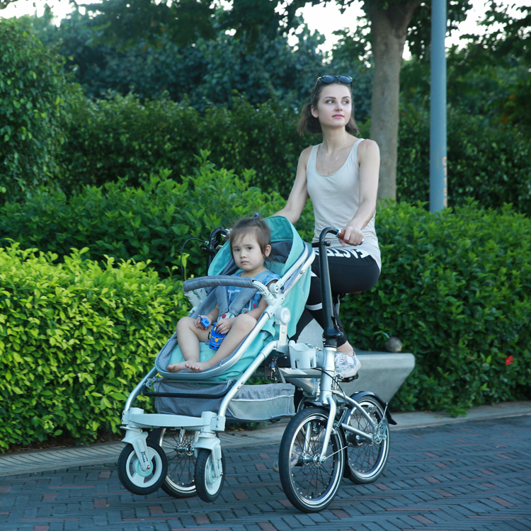 New Design 2022 Hot Sale 16'' Parent-child  Trolley Stroller Bicycle16'' Foldable Baby-Parent Bike B