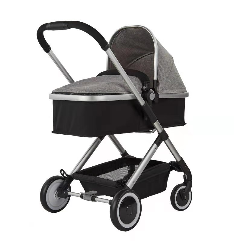 2 in 1 Luxury Baby Stroller With Separate Carrycot Baby Carriage High-landscape baby Pram