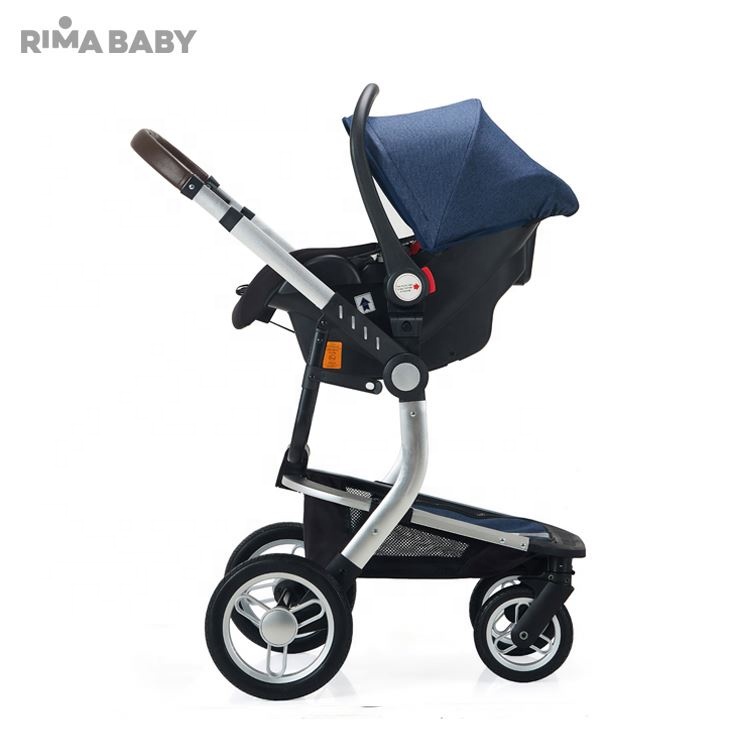 Factory direct sale aluminum baby stroller multifunctional 3 in 1 luxury baby stroller