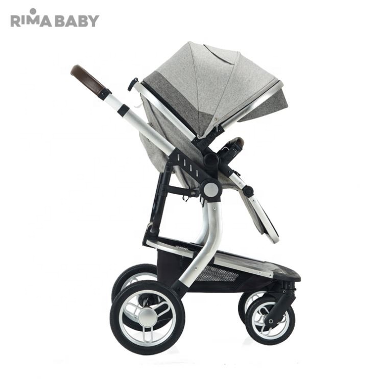 Factory direct sale aluminum baby stroller multifunctional 3 in 1 luxury baby stroller