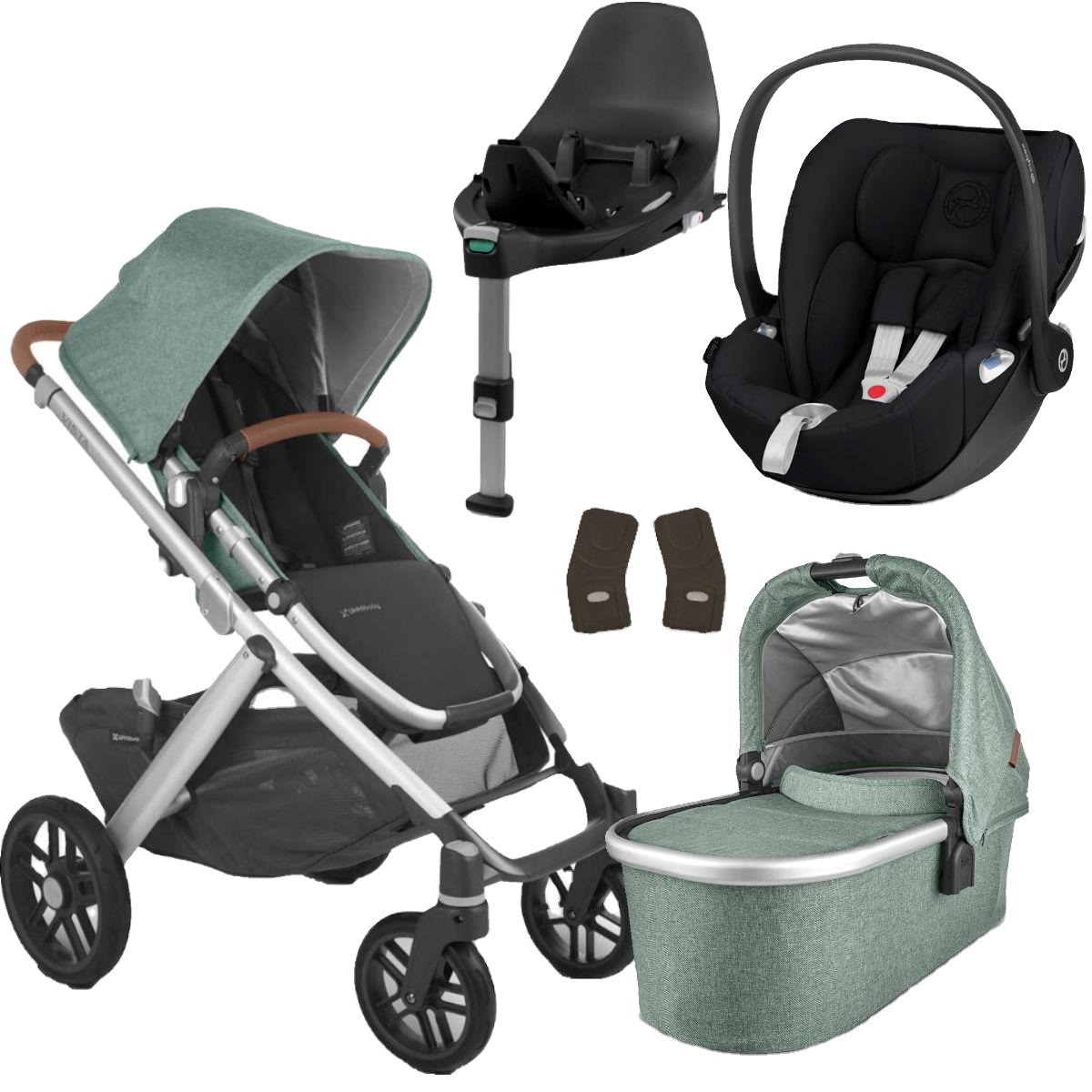 100% Quality Designed UPPAbaby VISTAS V2 Stroller Emmett Green Melange Top Selling Available