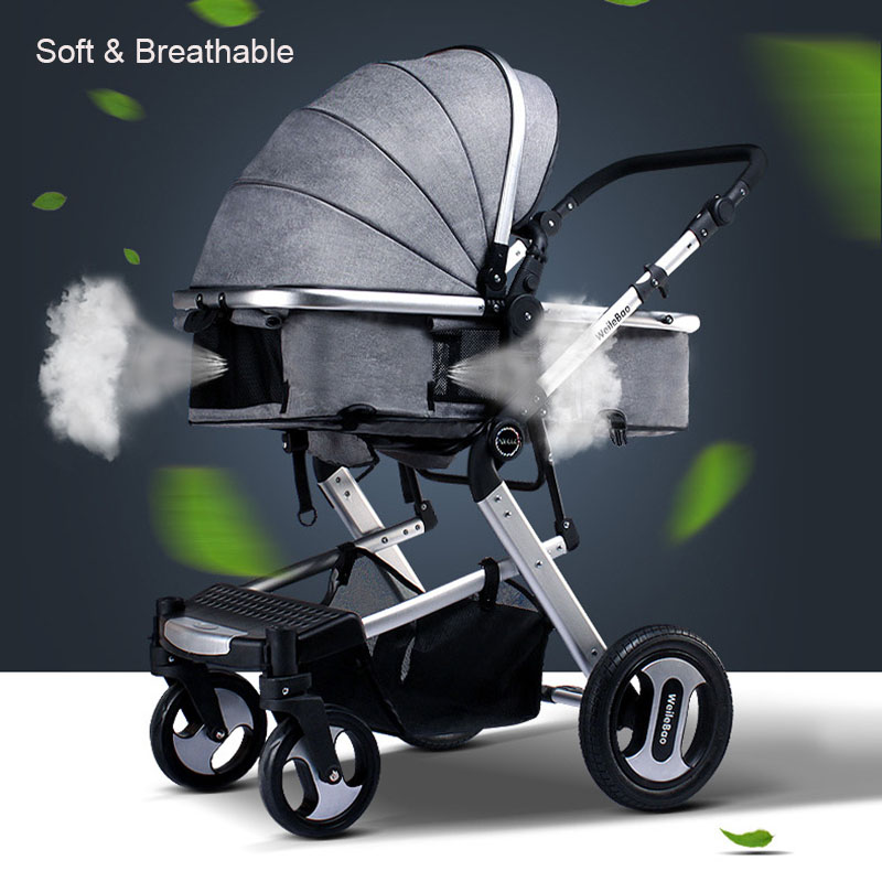 2021 New style 3 in 1luxury aluminum alloy lightweight foldable baby stroller yiwu for infant & babi