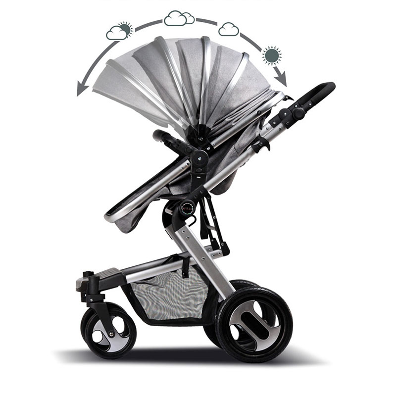 2021 New style 3 in 1luxury aluminum alloy lightweight foldable baby stroller yiwu for infant & babi