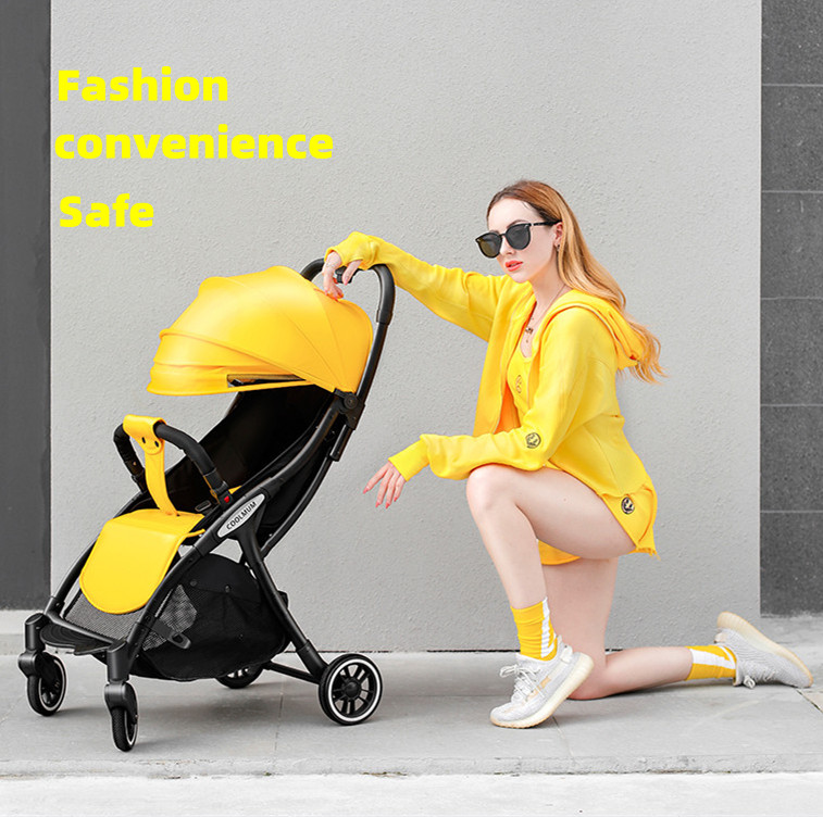 Baby Stroller WCHR Luxury collapsible Baby StrollerBaby Strollers OEM Customized Steel Stainless Fra