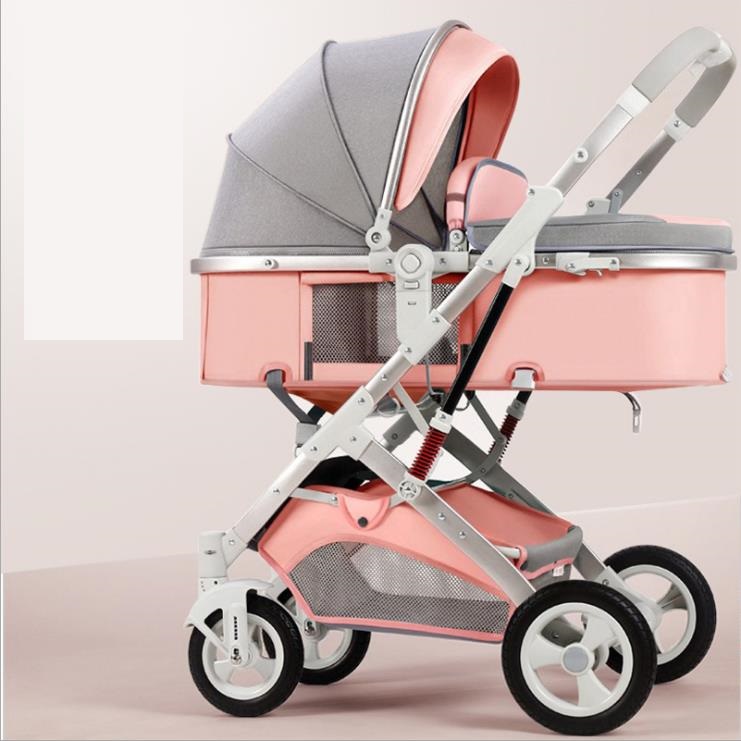 Multifunctional Adjustable Foldable Portable Bidirectional Damping Luxury Baby Stroller High Landsca