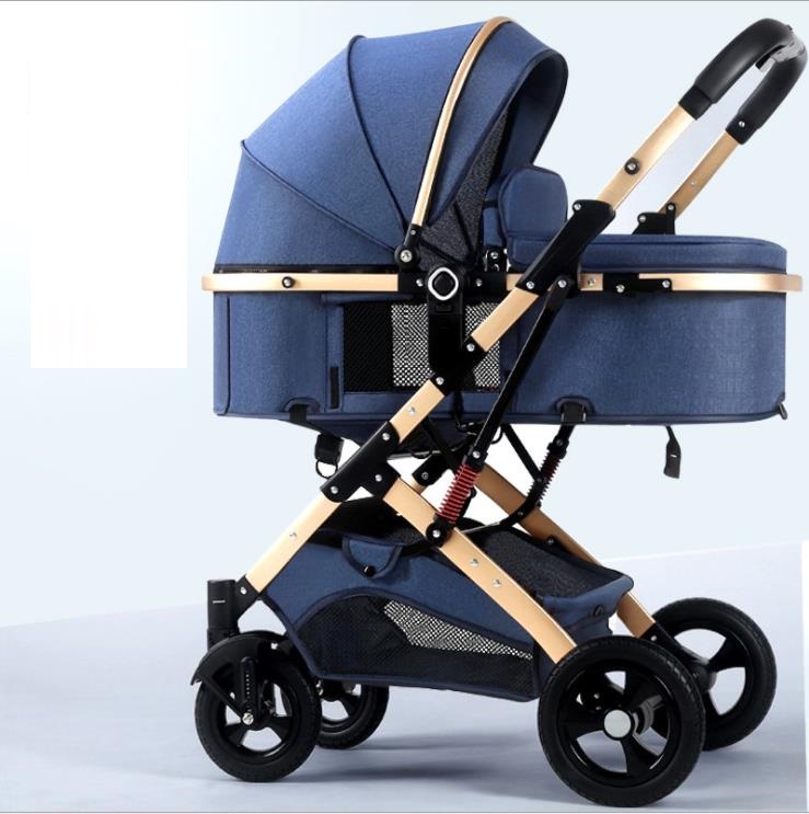 Multifunctional Adjustable Foldable Portable Bidirectional Damping Luxury Baby Stroller High Landsca