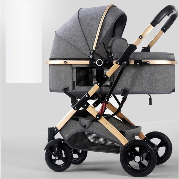 Multifunctional Adjustable Foldable Portable Bidirectional Damping Luxury Baby Stroller High Landsca