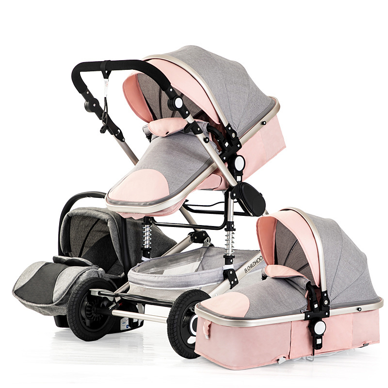 Wholesale 2022 Multi-Function Baby Carriage Baby Pram 3 In 1 Baby Strollers