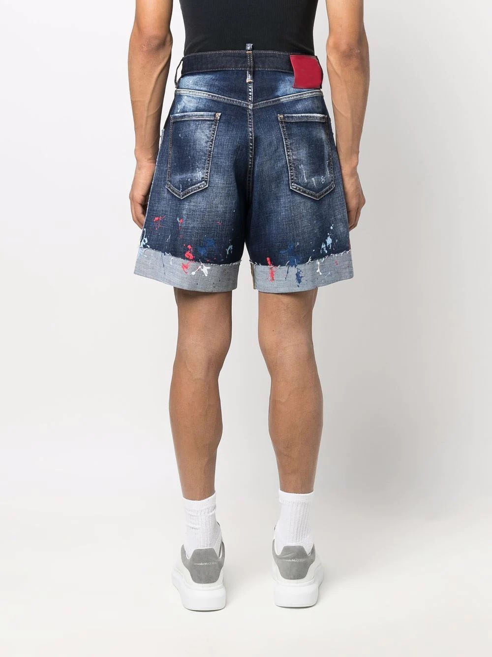 High Quality Custom Mens Knee Length Washed denim 