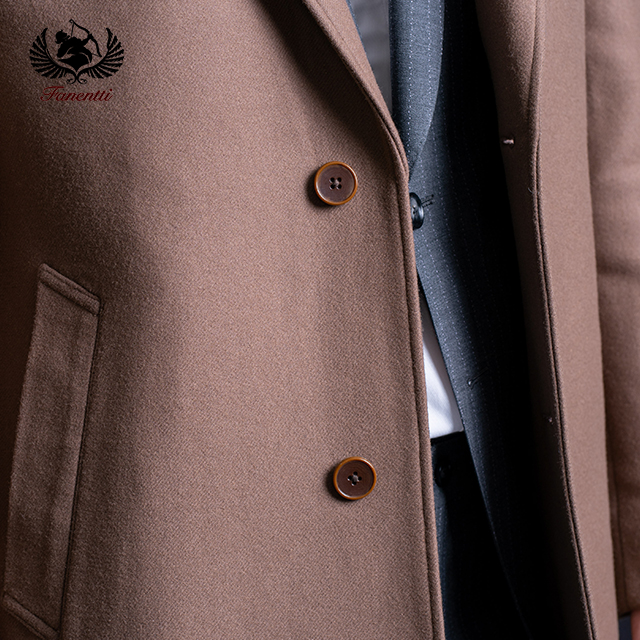 Ready to Ship High Grade Overcoat For Men Slim Fit Long Wool Coat Factory Wholesale Warm Trench Coat