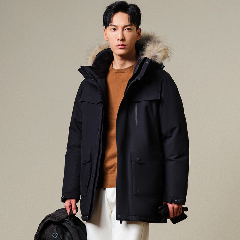 Custom Parker Overcoat Mens white goose Down Water Proof Men Puffer waterproof Down parka Jacket