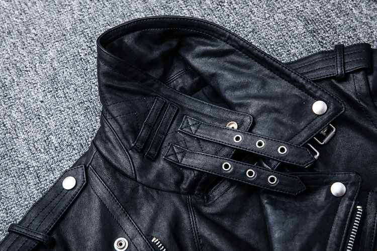 PDEP 2021 plus size 4XL black genuine leather jacket for men basic winter leather jacket coat windpr
