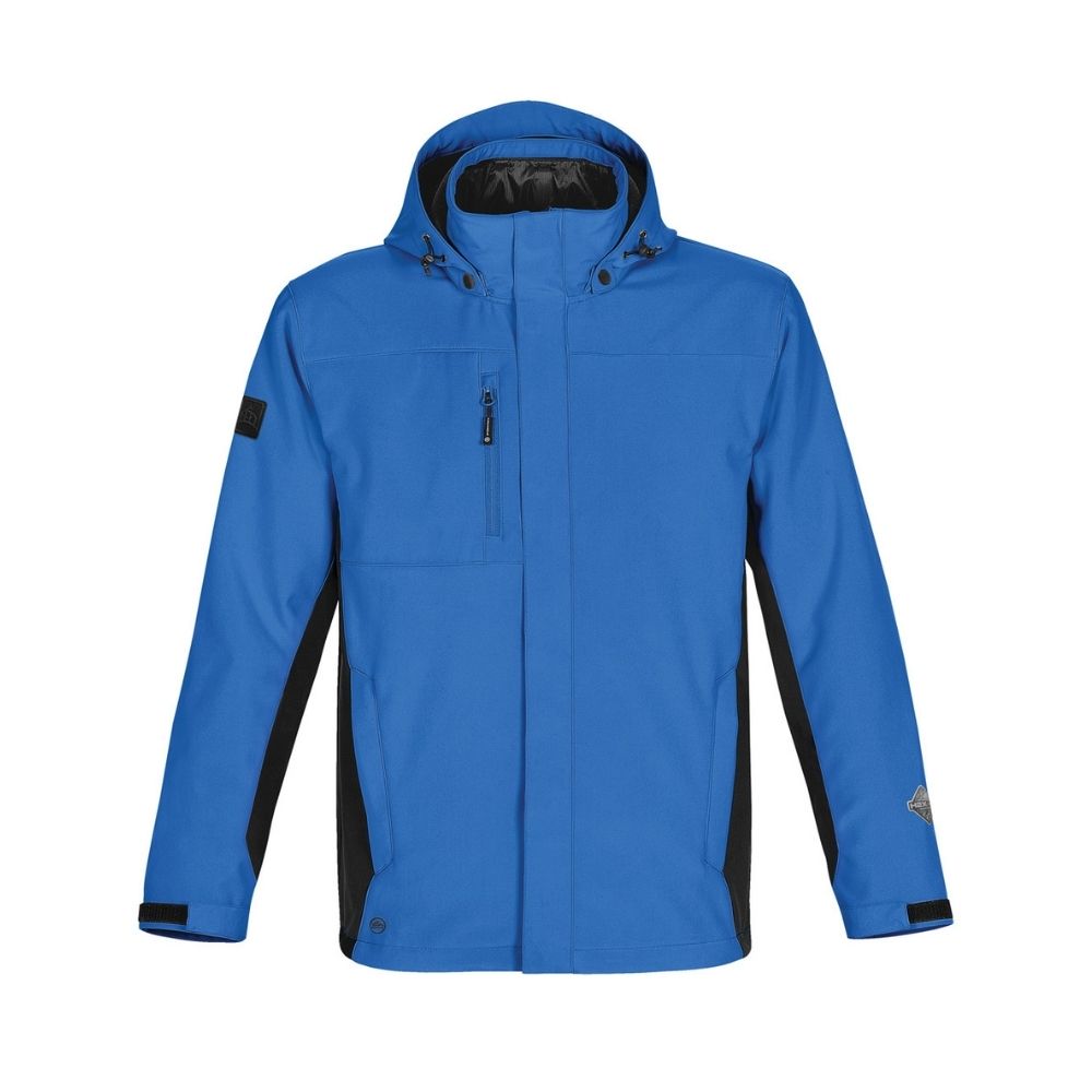 Stormtech Men's Atmosphere System Jacket Navy Waterproof Breathable Protections Detachable Hood Comf