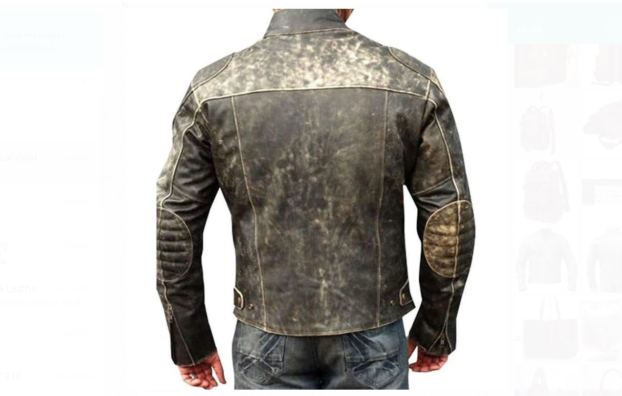Cow Leather Men Biker Jacket Cow leather biker jacket