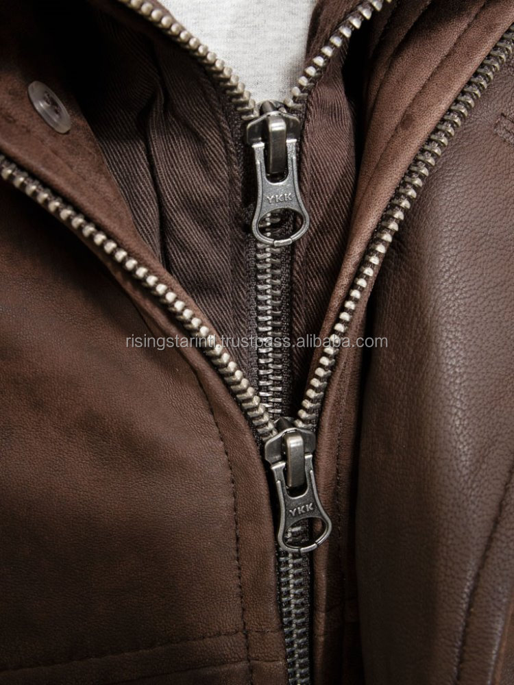 Pakistani Leather Jacket Chestnut Leather Coat