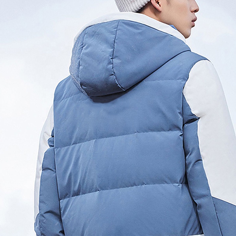 OEM Custom Windproof Contrast Color Ski Suit Winter Outdoor Sport Waterproof Men's Ski Puffer Jacket