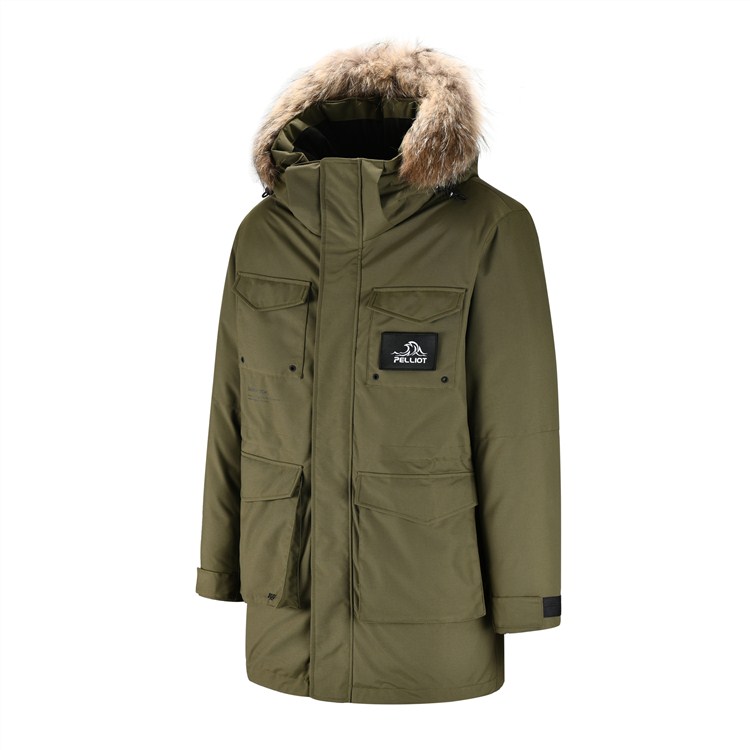 Water repellent Down Jacket Men's windproof parka 2021 long winter 90% white goose down puffer jacke