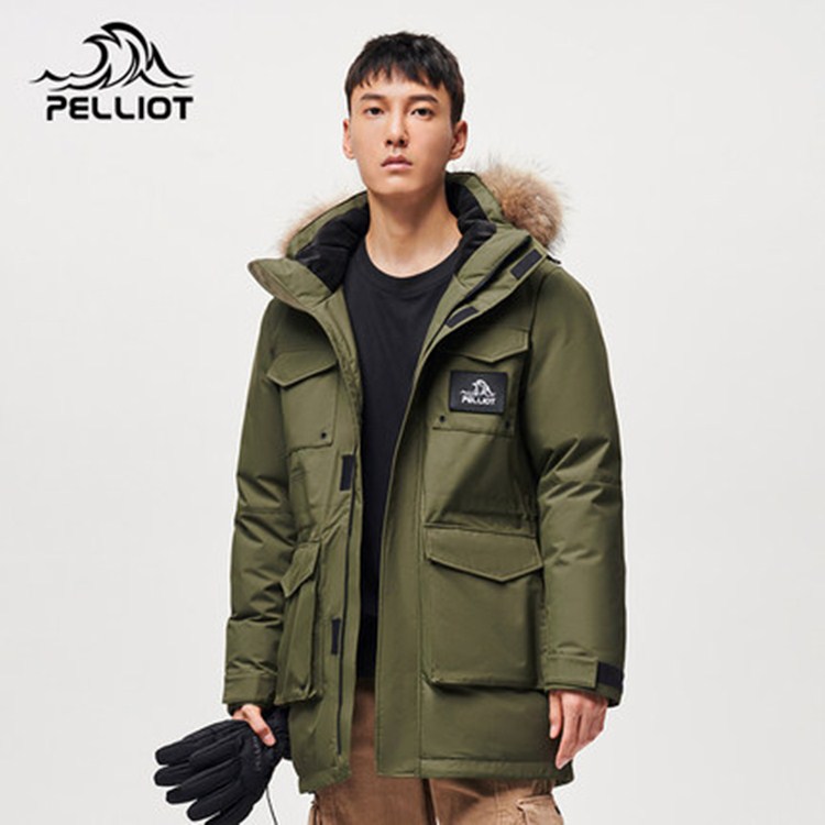 Water repellent Down Jacket Men's windproof parka 2021 long winter 90% white goose down puffer jacke