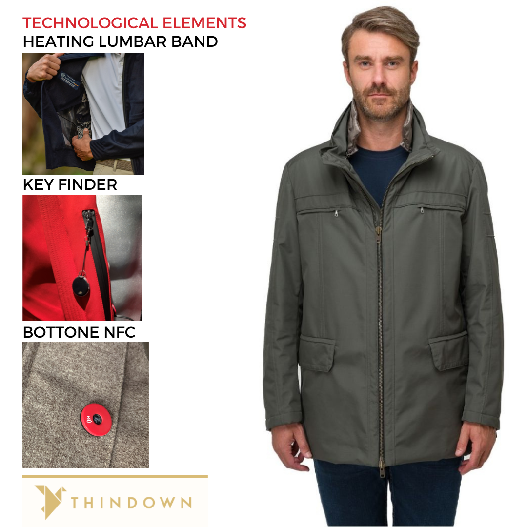 Men Luxury Green Coat Jacket - Short - SKUDOMADE - Tailormade -Customizable - plus size men's jacket
