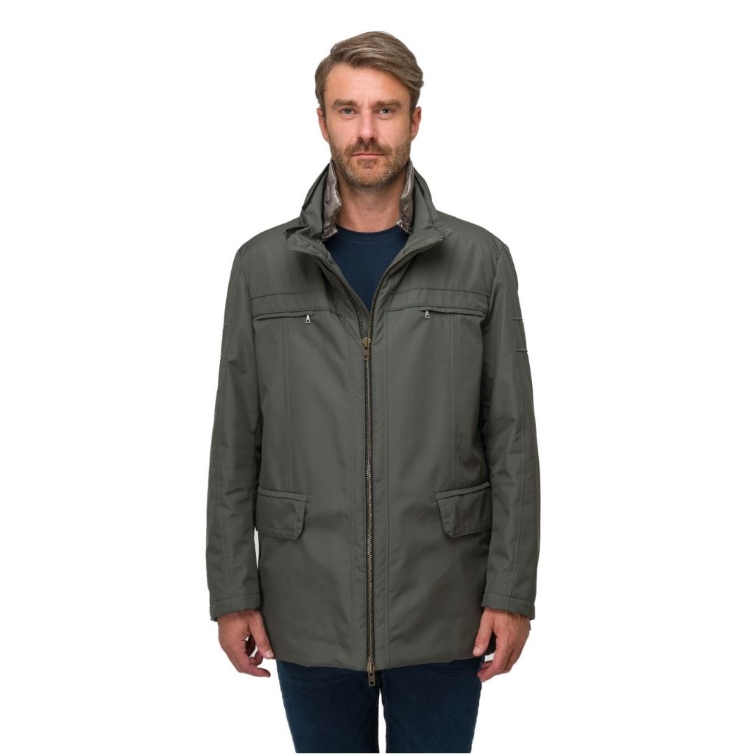 Men Luxury Green Coat Jacket - Short - SKUDOMADE - Tailormade -Customizable - plus size men's jacket