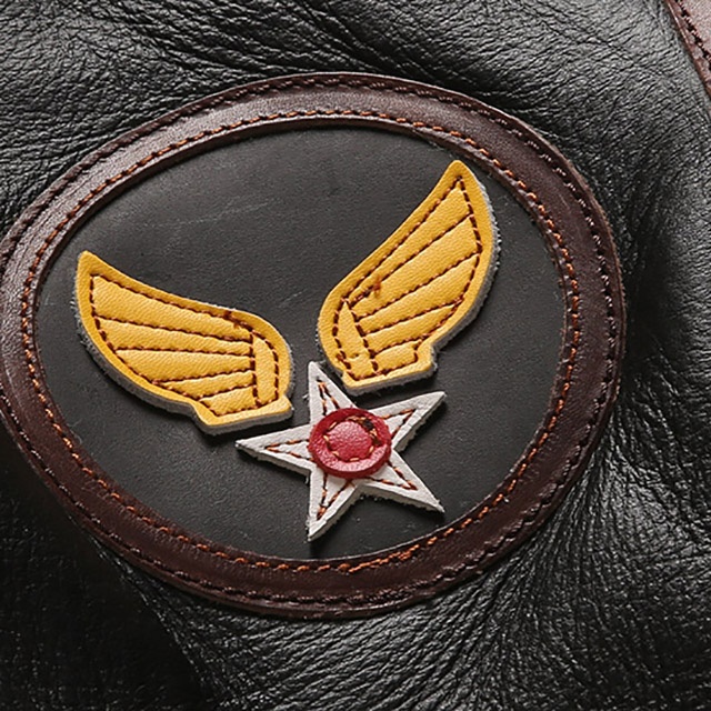Factory Custom Winter Oil Wax Horse Fur Lapel Air Flying Wings B3 Sheep Fur Men's Bomber Jackets
