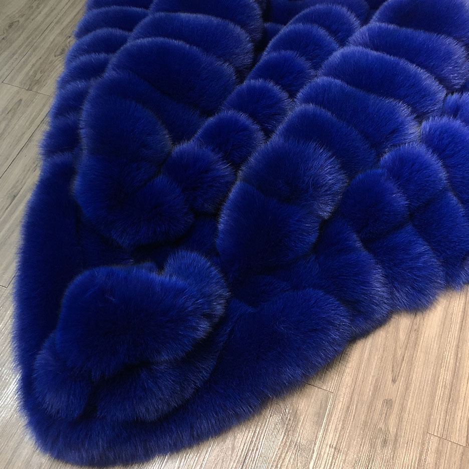 Hooded Real Fox Fur Coats For Men Winter Warm Men Fur Long Coat