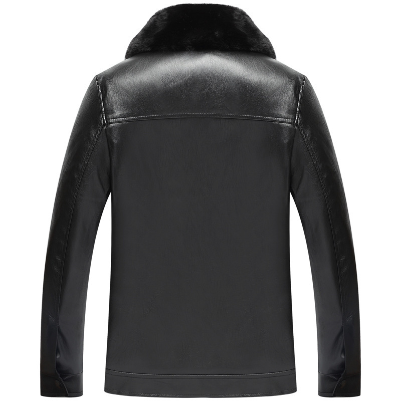 Fashion original leather jacket sheepskin coat warm jacket men