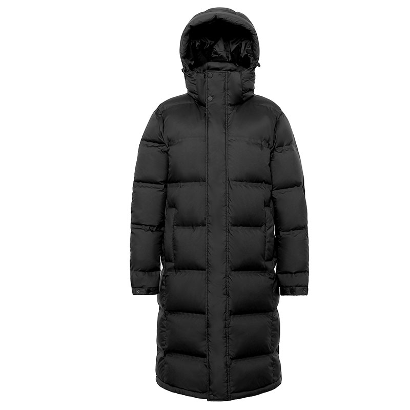 Wholesale Hot Sale Slim Cotton Coat Ladies Over The Knee Long  Detachable Hooded Down Cotton Jacket 