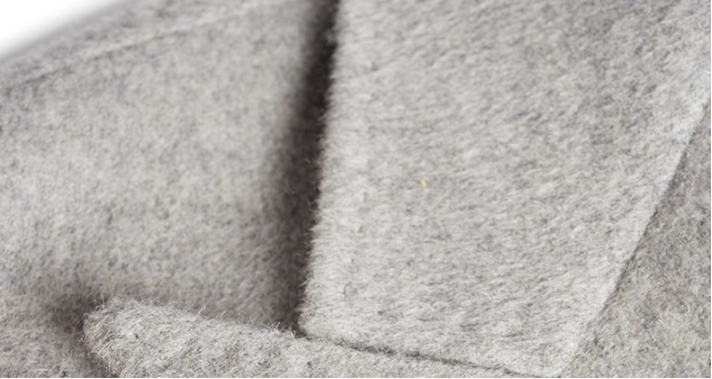 2019 latest design grey plain business gentleman's double breasted over coat men clothing