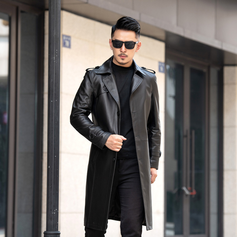 Good quality factory directly genuine woodland leather mens jackets