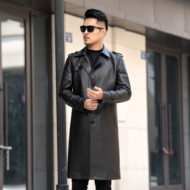 Good quality factory directly genuine woodland leather mens jackets