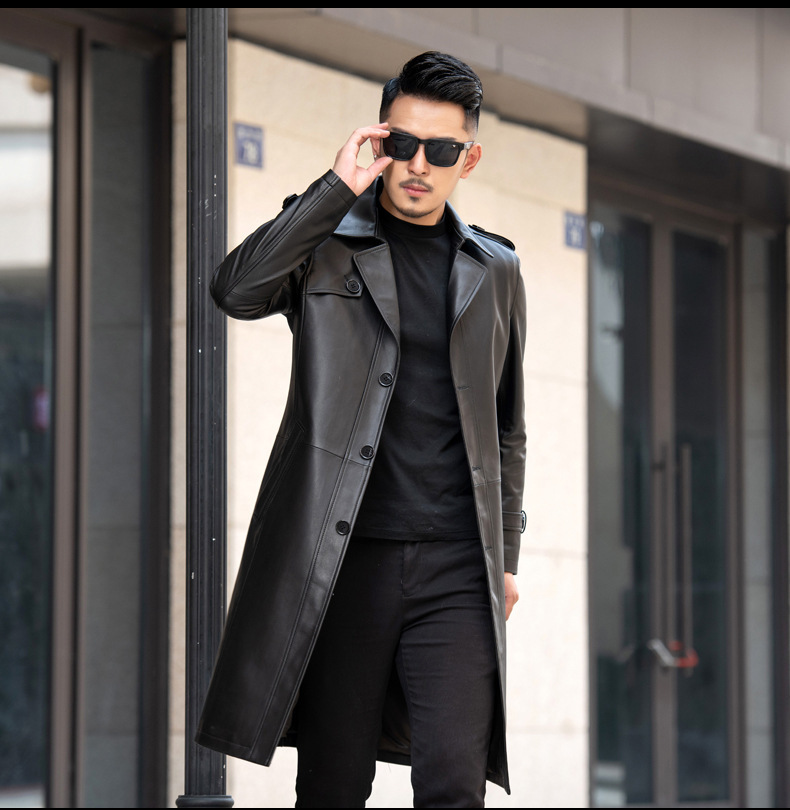 Good quality factory directly genuine woodland leather mens jackets