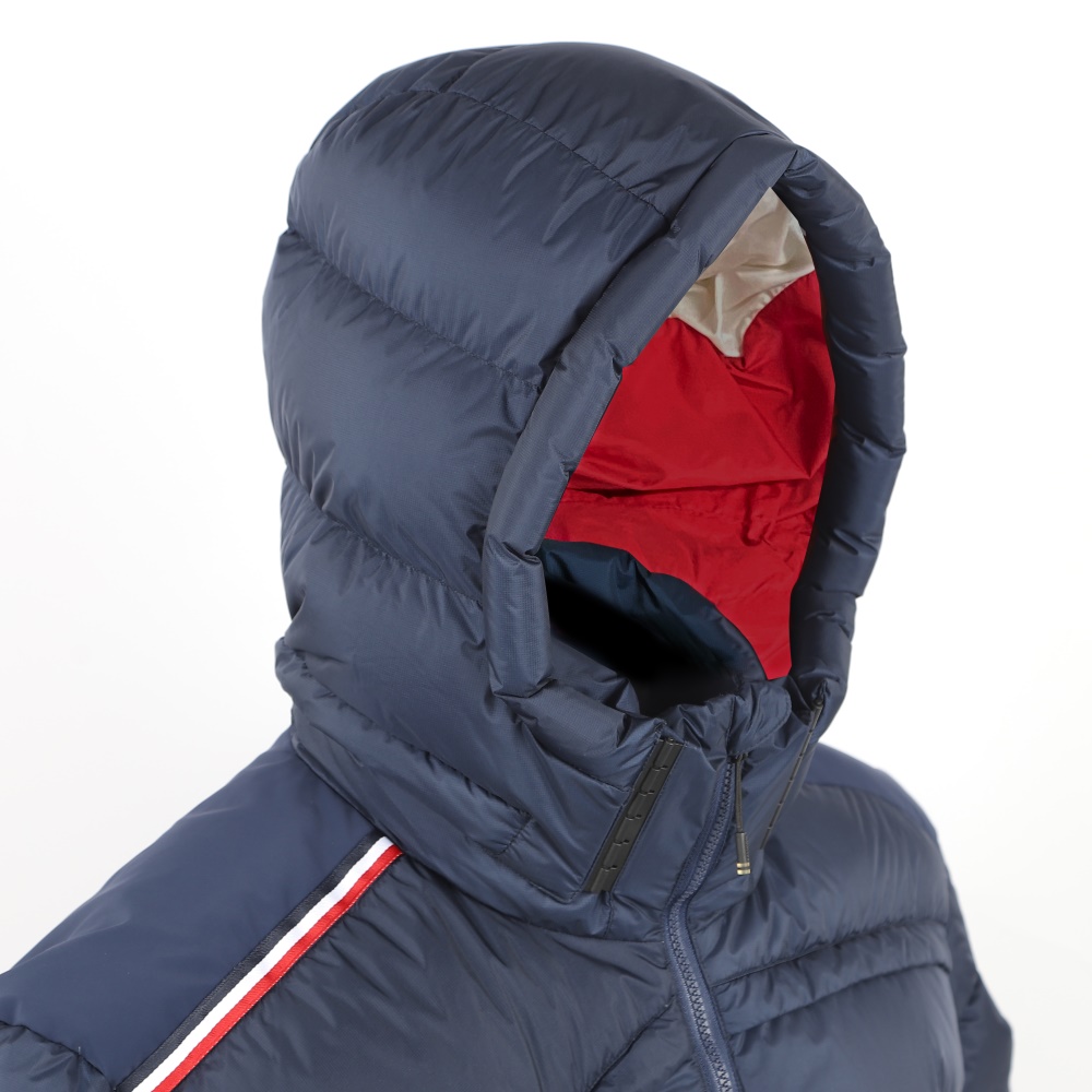 Men's  manufacture Winter Outerwear Warm Greatcoat Lightweight Hooded stripe Coat  Down Jacket