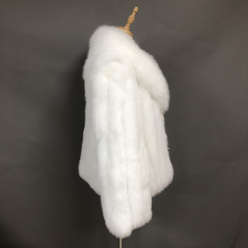 Custom Plus Size Men Real Fur Coat Winter Casual Warm Trench Fox Fur Collar Oversize Coat For Mens