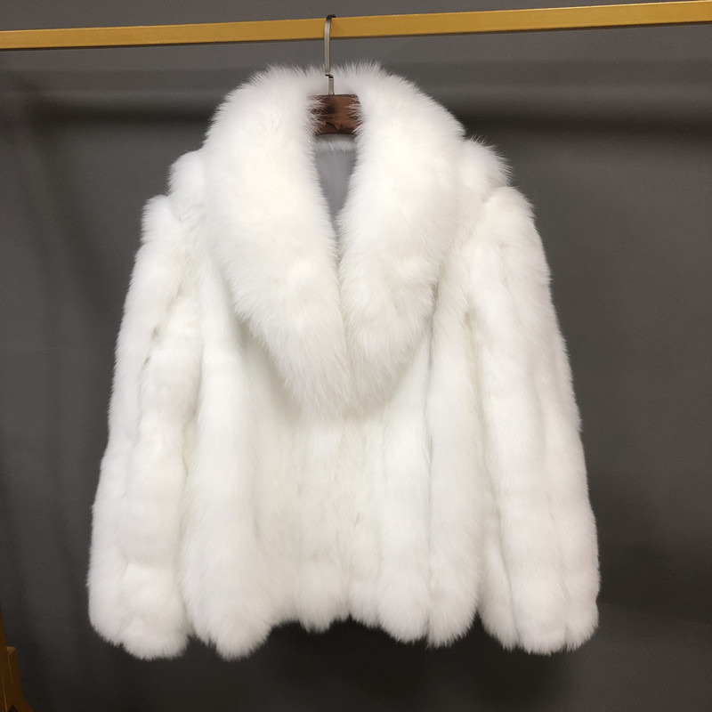 Custom Plus Size Men Real Fur Coat Winter Casual Warm Trench Fox Fur Collar Oversize Coat For Mens