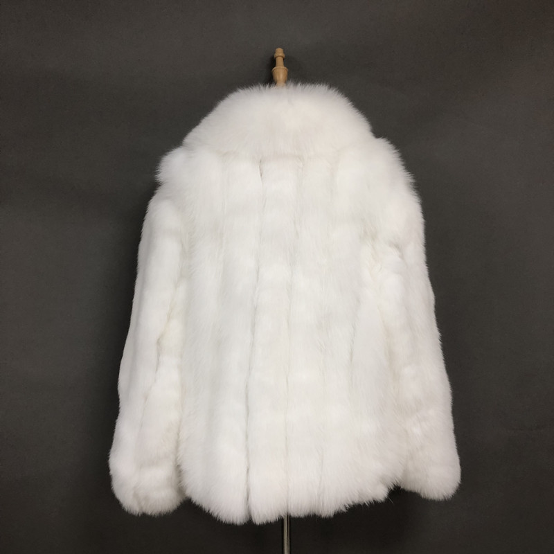 Custom Plus Size Men Real Fur Coat Winter Casual Warm Trench Fox Fur Collar Oversize Coat For Mens