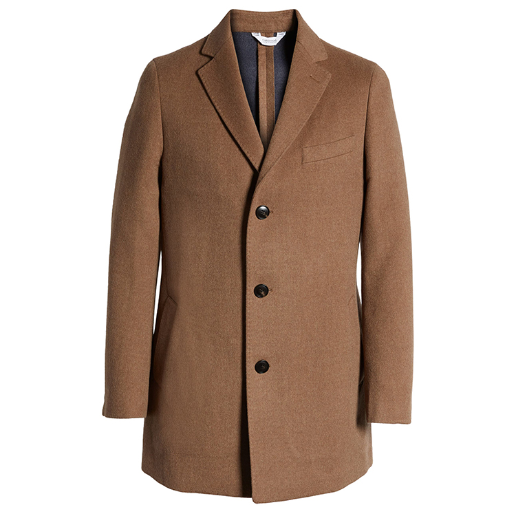 Brown 2022 New Custom winter men's coats wool mens down coats formal long coat for men