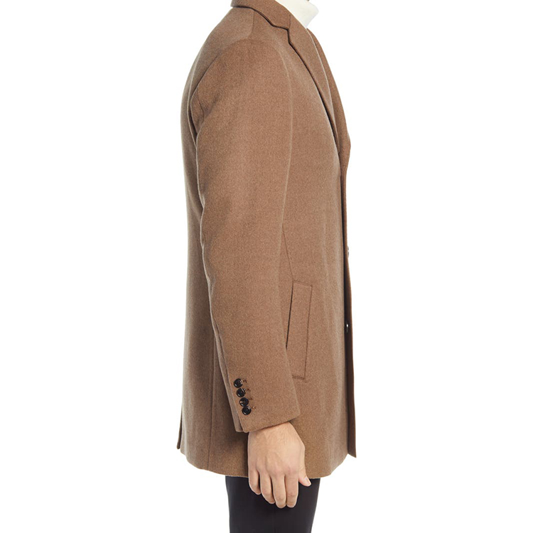 Brown 2022 New Custom winter men's coats wool mens down coats formal long coat for men