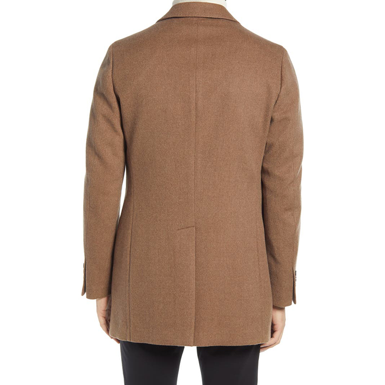 Brown 2022 New Custom winter men's coats wool mens down coats formal long coat for men