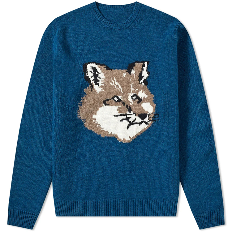 Custom make jacquard pattern cotton cashmere knitt