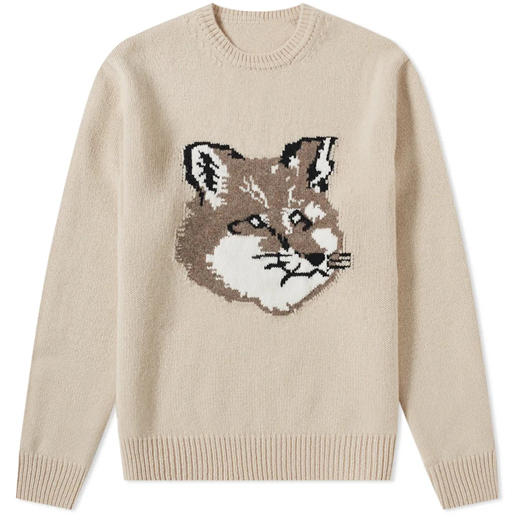 Custom make jacquard pattern cotton cashmere knitt