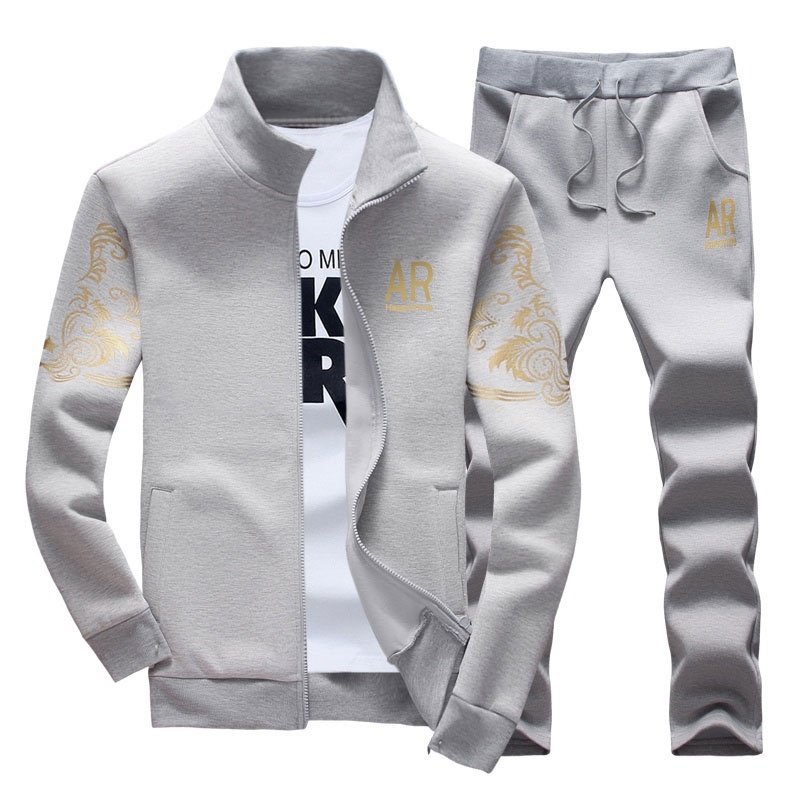 Men Set Autumn Winter Fleece Thicken Sweatshirt Me