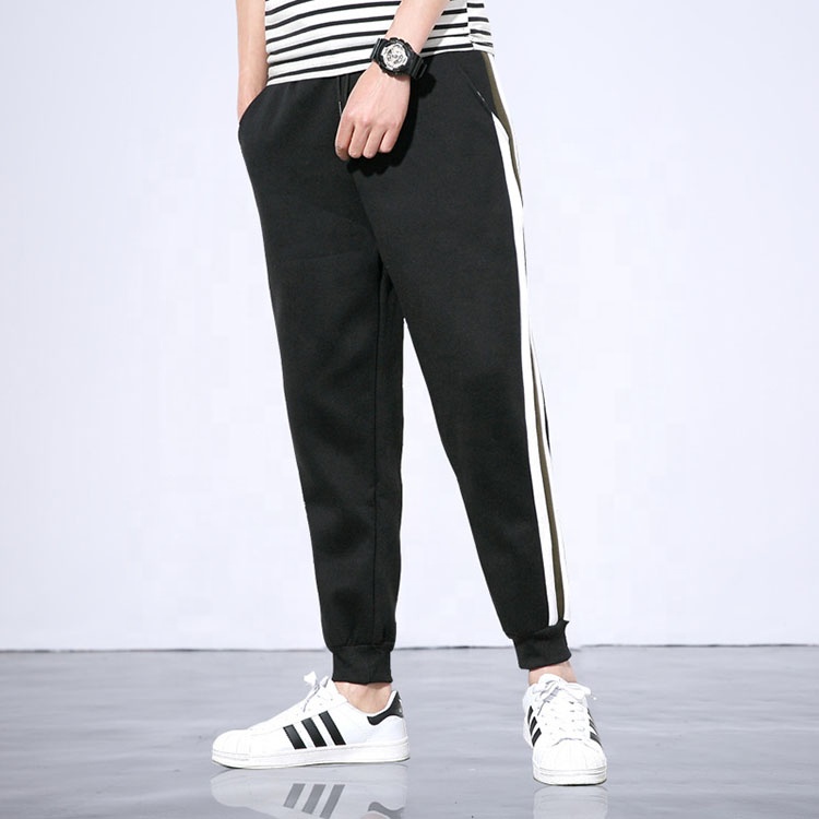 Custom men autumn sports pants fine cotton trouser