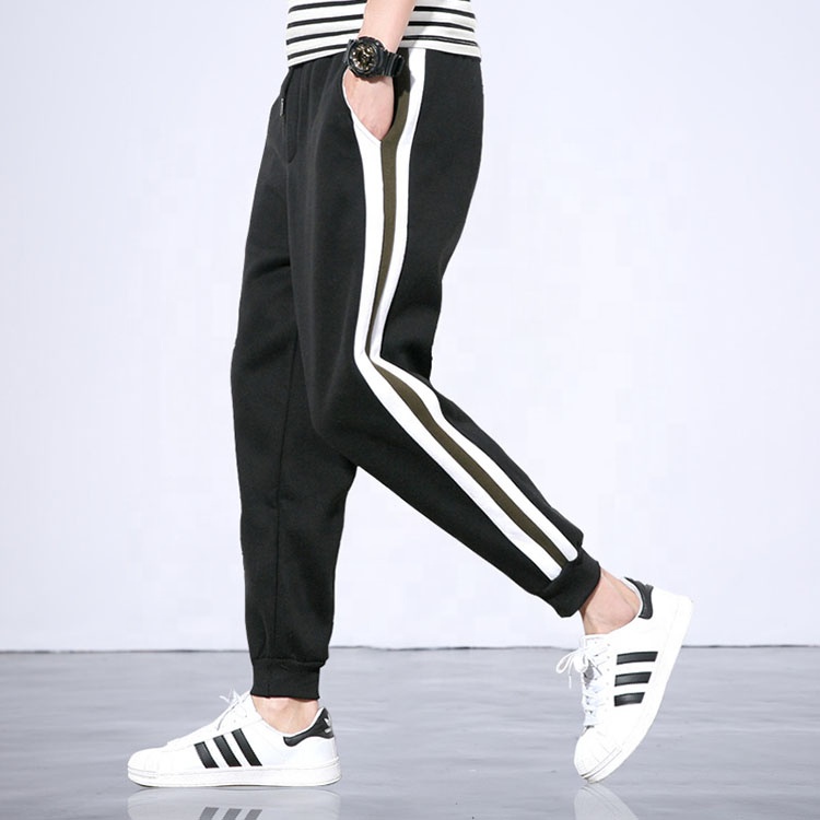 Custom men autumn sports pants fine cotton trouser