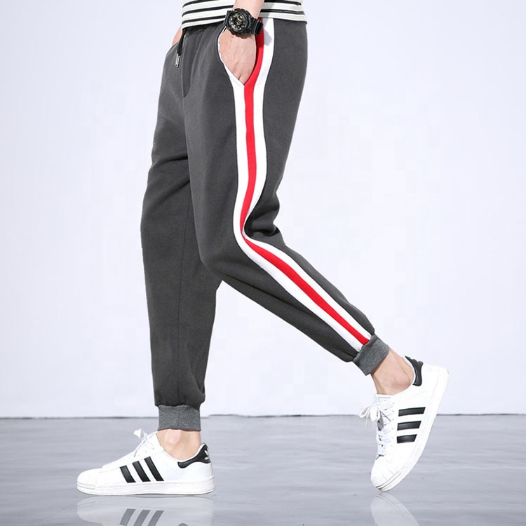 Custom men autumn sports pants fine cotton trouser