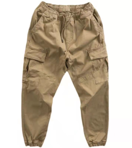 2022 Summer Men's Large Size Cargo pants loose zip